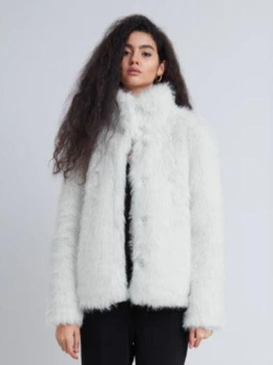 Bruuns Bazaar Erigeron Furry Jacket-6/34-Fi&Co Boutique