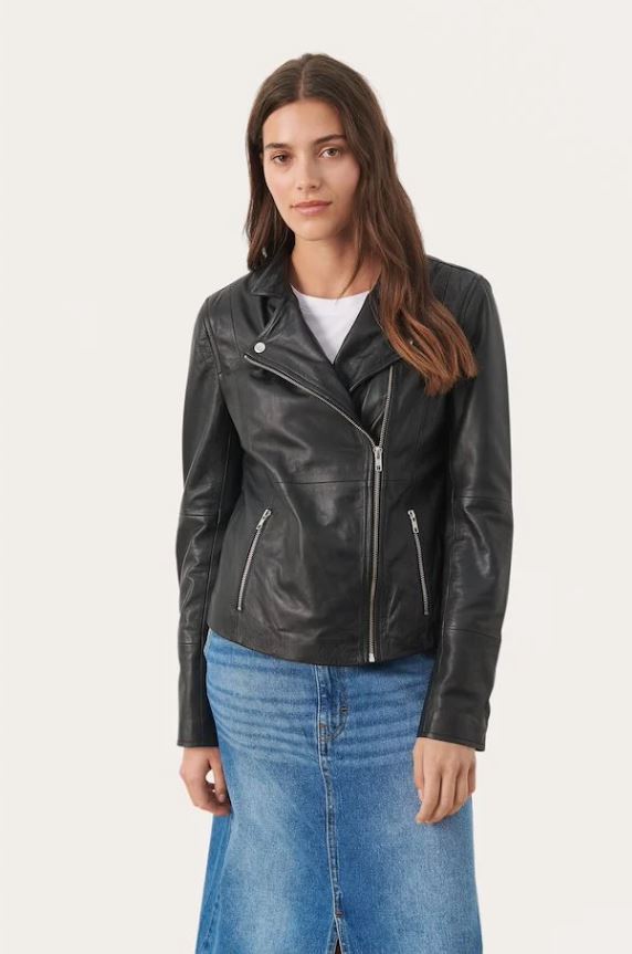 Part Two Frances Leather Jacket-34/8-Fi&Co Boutique