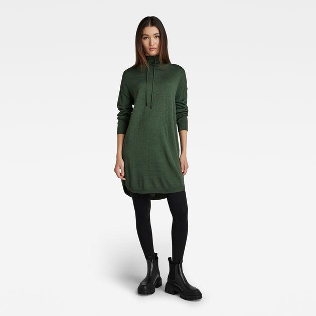 G-Star STAND UP COLLAR KNITTED DRESS-Fi&Co Boutique