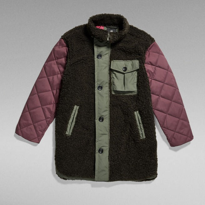 G-Star Teddy Mix Jacket-Asfalt-Fi&Co Boutique