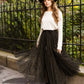 Carrie Glossed Tulle Skirt-S-Fi&Co Boutique