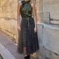 Carrie Tulle Big Leopard Print Khaki Skirt-S/M-Fi&Co Boutique