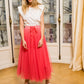 Carrie Tulle Skirt Coral-S/M-Fi&Co Boutique