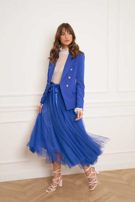 Carrie Tulle Skirt Royal Blue-S/M-Fi&Co Boutique