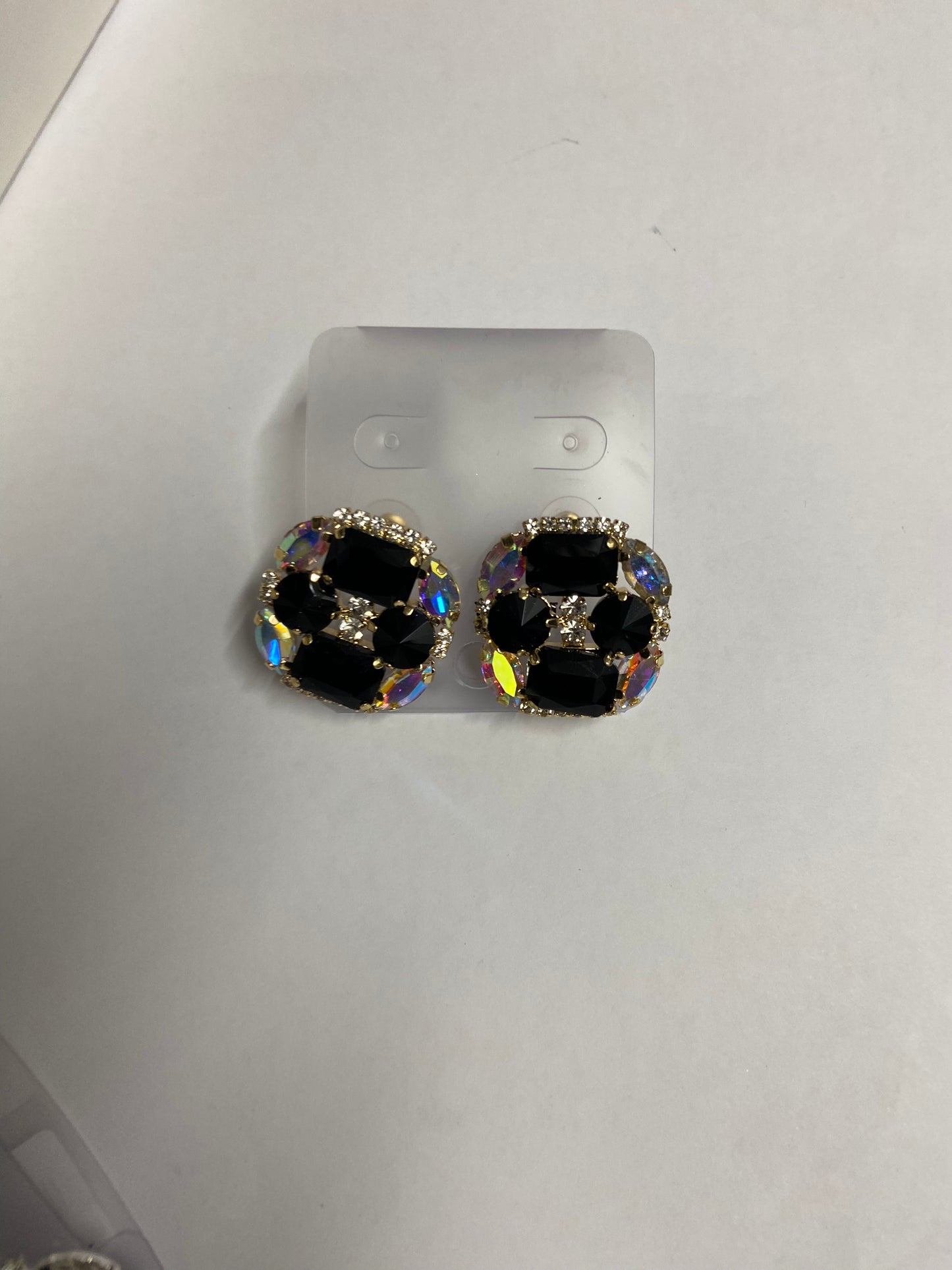 Chunky Diamond Earrings-Fi&Co Boutique