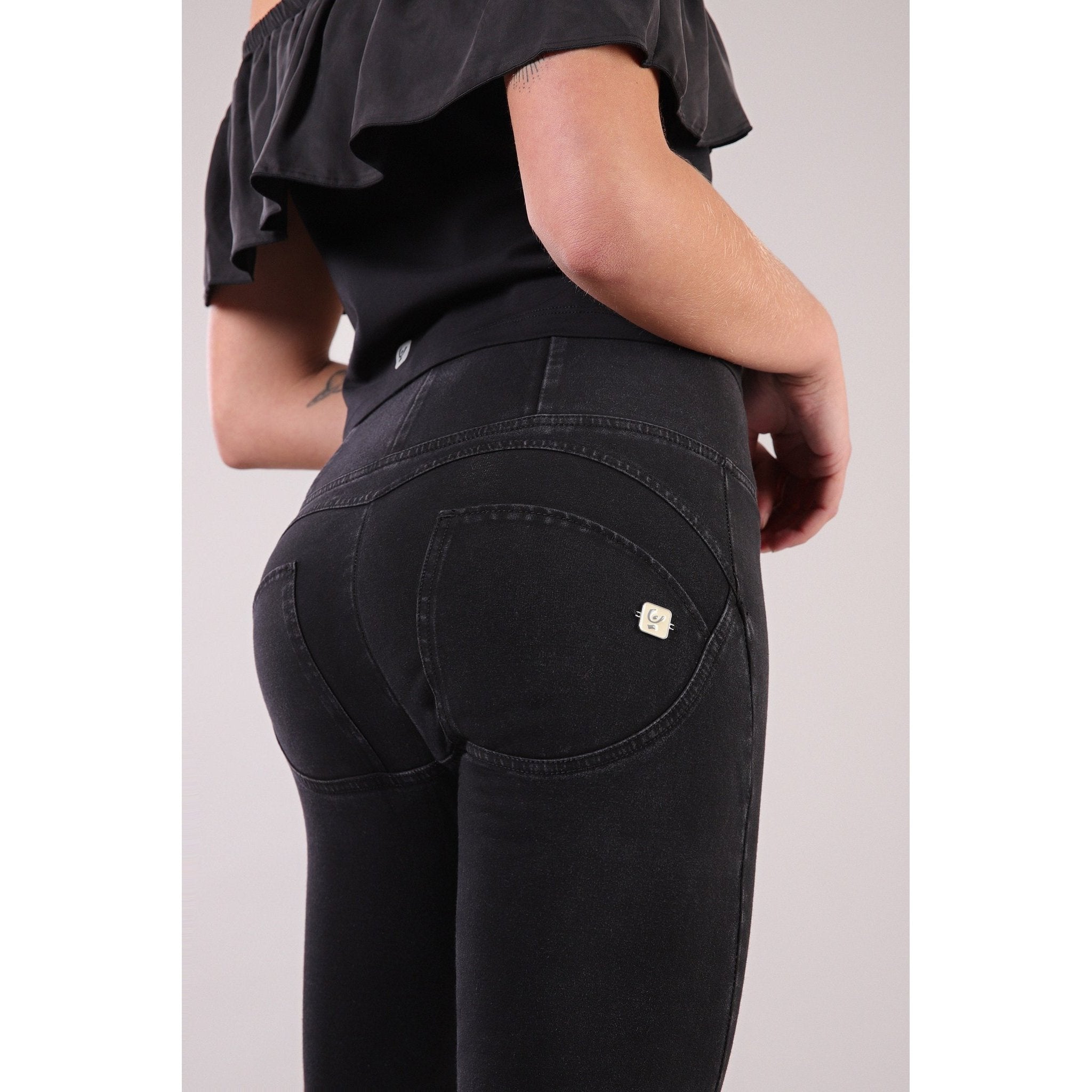 DENIM Freddy Black STRETCH Pants HIGH-WAIST IN WR.UP® Boutique – SKINNY-FIT Fi&Co