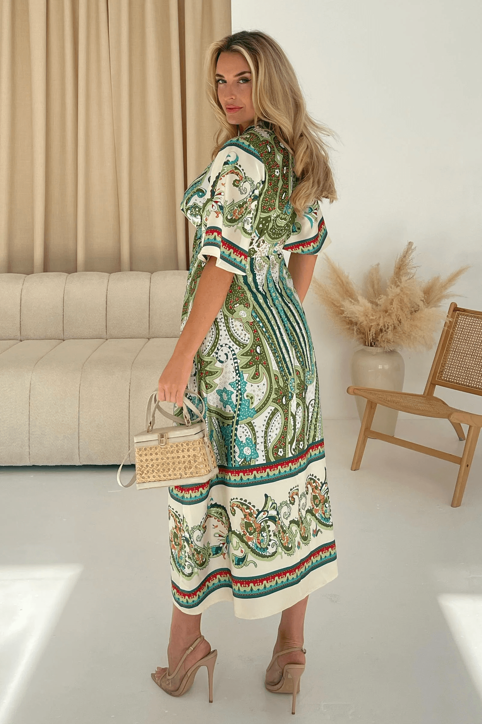 Girl In Mind Elicia Knot Midi Dress-8/36-Fi&Co Boutique