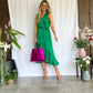 Hawaii Sleeveless Faux Wrap Dress-Fi&Co Boutique