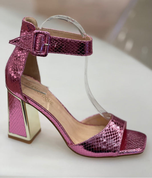 Melina Fuchsia Shimmer Heel Sandals-36-Fi&Co Boutique