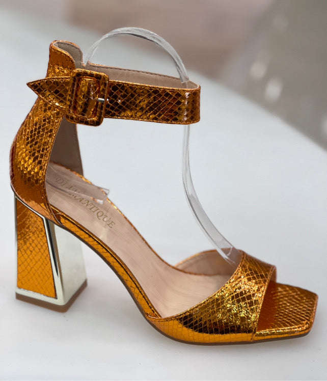 Melina Gold Shimmer Heel Sandals-36-Fi&Co Boutique
