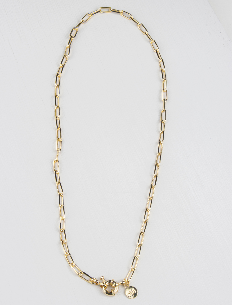 Olia Hannah Paperlink Necklace-Small Seed Pearl-Fi&Co Boutique