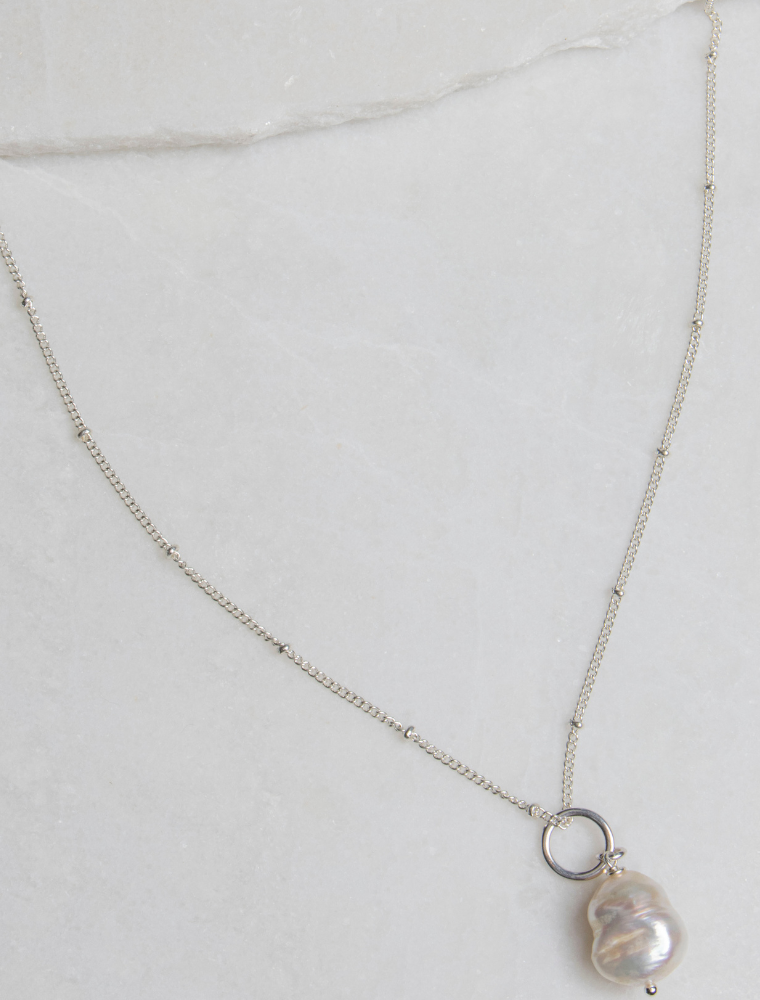 Olia Jean Freshwater Pearl Necklace-Fi&Co Boutique