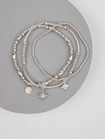 Olia Peace Set of Three Bracelets-Fi&Co Boutique
