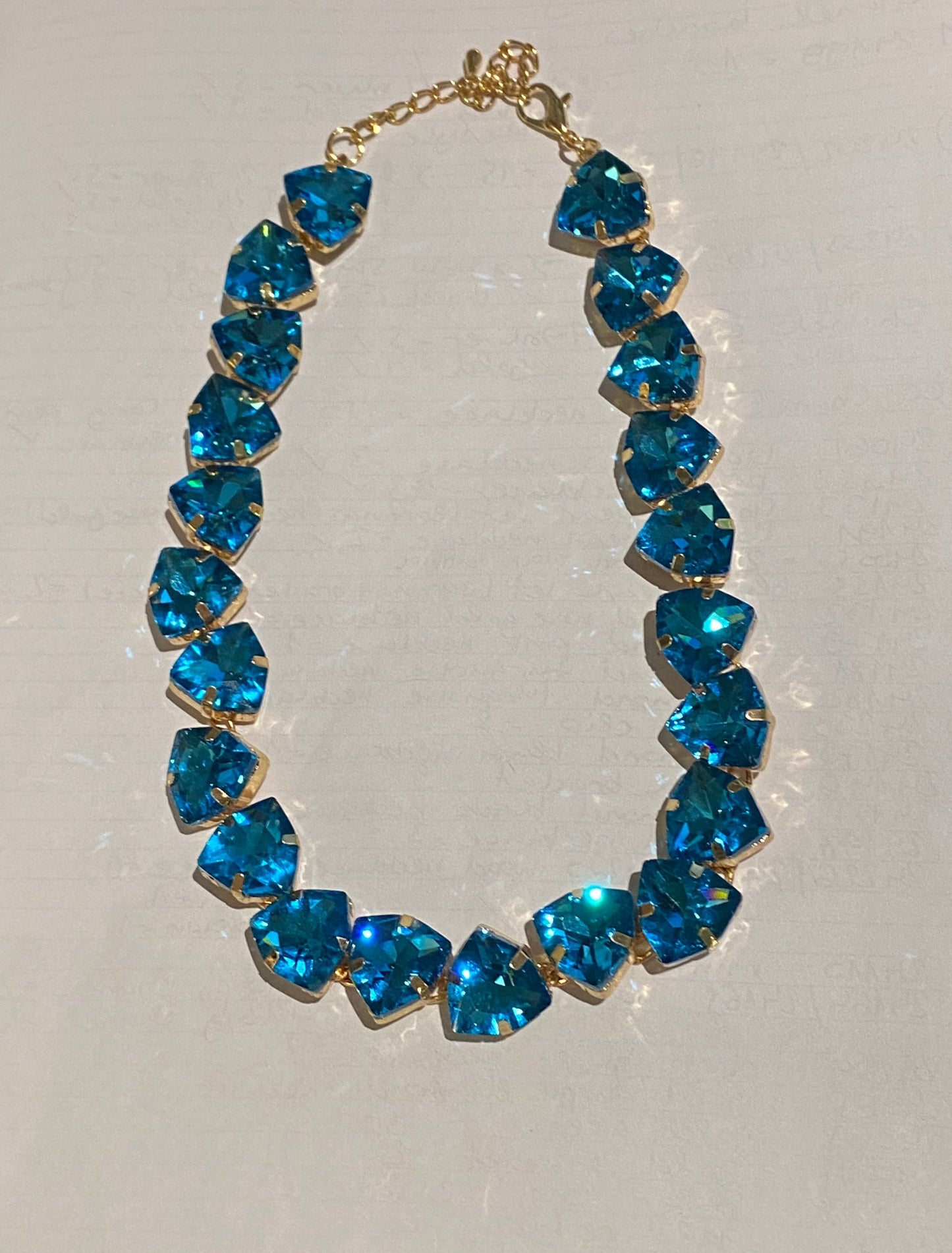 Trillion Cut Diamond Necklace-Fi&Co Boutique