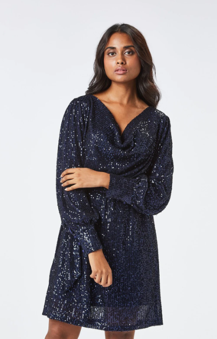 Zinia Short Sequin Dress-36/8-Fi&Co Boutique