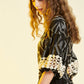 Be You Maxi Black Crochet Sleeve Dress-Fi&Co Boutique