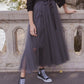 Carrie Tulle Skirt Grey-Fi&Co Boutique