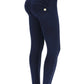 Freddy High Waist Ankle Leg 7/8 Dark Denim Blue Stitch Self Tone Zip-Fi&Co Boutique