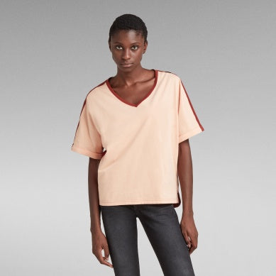 G STAR JOOSA LOOSE TOP PEACH AUBURN