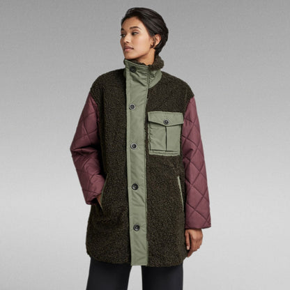 G-Star Teddy Mix Jacket-Asfalt-Fi&Co Boutique