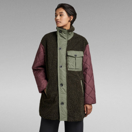 G-Star Teddy Mix Jacket-Asfalt-Fi&Co Boutique