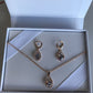 Globe Necklace and earring set-Fi&Co Boutique