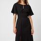 Great Plains Peppy Jacquard Round Neck Maxi Dress-Black-Fi&Co Boutique