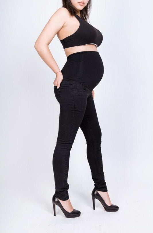 Maternity Jeans JD269DN-Black-Fi&Co Boutique