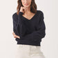 Part Two MAISEPW KNITTED PULLOVER Navy-Fi&Co Boutique