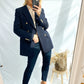 Pinko Striped Blazer-Iris Blue-Fi&Co Boutique