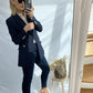 Pinko Striped Blazer-Iris Blue-Fi&Co Boutique