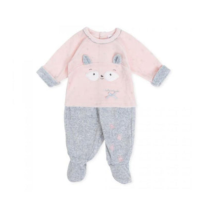 tutto piccolo 2Pieces Pyjma with Feet-Pink-Fi&Co Boutique