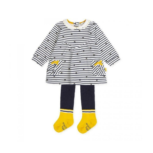 tutto piccolo Dress and Tights-White-Fi&Co Boutique